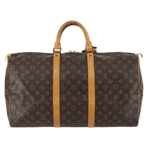 LOUIS VUITTON Monogram Keepall 50 Boston Bag M41426 LV Auth 143077 - Picture 3 of 16